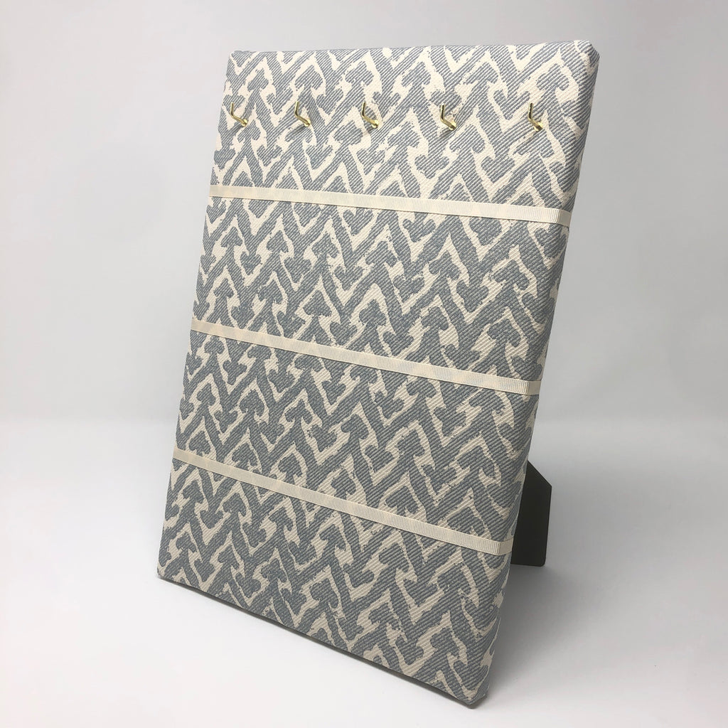 Hook & Hang Jewellery Board - Fermoie Rabanna Pale Blue / Ivory