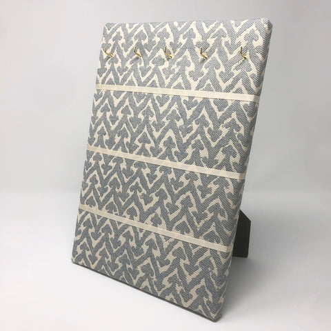 Hook & Hang Jewellery Board - Fermoie Rabanna Pale Blue / Ivory