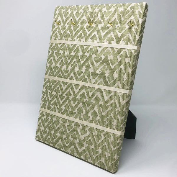 Hook & Hang Jewellery Board - Fermoie Rabanna Green / Ivory