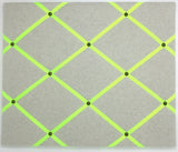 Soft Grey / Neon Yellow Ribbon Memo Board