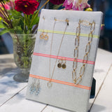 Jewellery board, display, neon