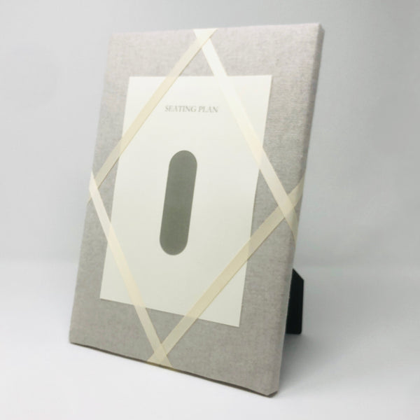 Seating Plan - Soft Grey / Ivory Ribbon