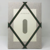 Seating Plan - Soft Grey / Dark Green Red Trim Ribbon