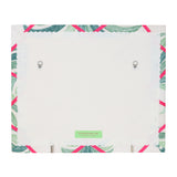 Large Palm Print / Neon Orange Ribbon Memo Board