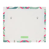 Palm Print / Bright Pink Ribbon Memo Board