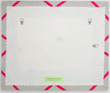 Soft Grey / Bright Pink Ribbon Memo Board