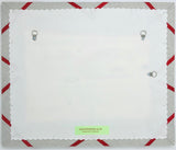 Soft Grey / Red Ribbon Memo Board