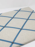 Soft Grey / French Blue Ribbon Memo Board