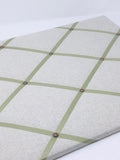 Soft Grey / Soft Green Ribbon Memo Board