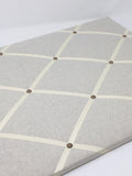 Soft Grey / Ivory Ribbon Memo Board