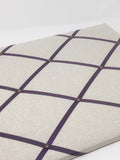 Soft Grey / Plum Purple Ribbon Memo Board