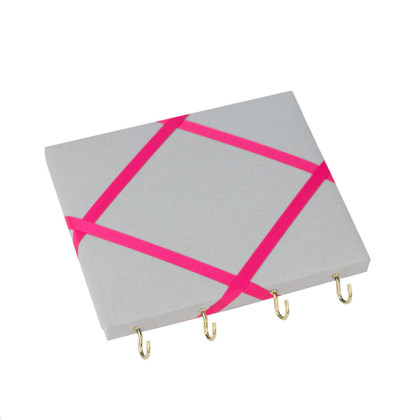 Silver / Pink Jewellery Holder