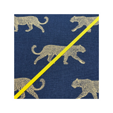 Navy Leopard Ribbon Memo Board / Your choice of Ribbon