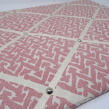 Fermoie Rose Pink Rabanna Ribbon Memo Board / Ivory Ribbon