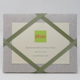 Freestanding Photo Frame - Soft Grey / Soft Green Ribbon