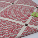 Fermoie Pink Popple Ribbon Memo Board / Ivory Ribbon