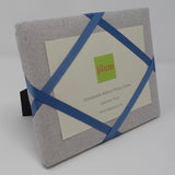 Freestanding Photo Frame - Soft Grey / French Blue Ribbon