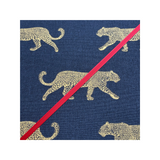 Navy Leopard Ribbon Memo Board / Your choice of Ribbon