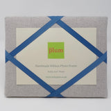 Freestanding Photo Frame - Soft Grey / French Blue Ribbon