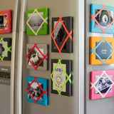 Turquoise / Pink Magnetic Photo Frame