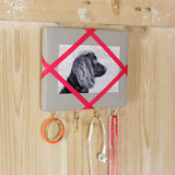 Pink / Neon Green Ribbon Jewellery Holder
