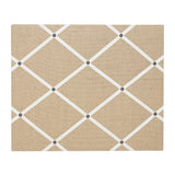 Hessian / Ivory Ribbon Memo Board
