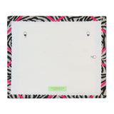 Zebra Print Ribbon Memo Board - Neon Pink Ribbon