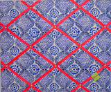 Moroccan Tiles / Neon Orange Ribbon Memo Board