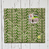 Green Oak Leaf Ribbon Memo Board - Soft Green Ribbon