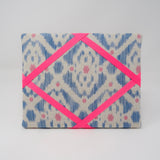 Freestanding Photo Frame - Blue Ikat
