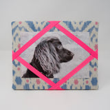 Freestanding Photo Frame - Blue Ikat