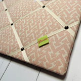 Fermoie Pale Pink Rabanna Ribbon Memo Board / Ivory Ribbon