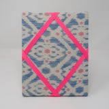 Freestanding Photo Frame - Blue Ikat