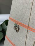 Hook & Hang Jewellery Board - Soft grey / Orange Neon Ribbon