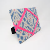 Freestanding Photo Frame - Blue Ikat