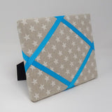 Freestanding Photo Frame - Stars / Turquoise Ribbon