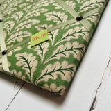 Green Oak Leaf Ribbon Memo Board - Soft Green Ribbon