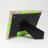 Freestanding Photo Frame - Stars / Neon Yellow Ribbon