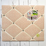 Fermoie Pale Pink Rabanna Ribbon Memo Board / Ivory Ribbon