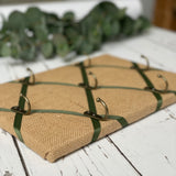 hessian key holder key hanger
