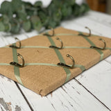 hessian key holder key hanger