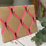 hessian key holder key hanger