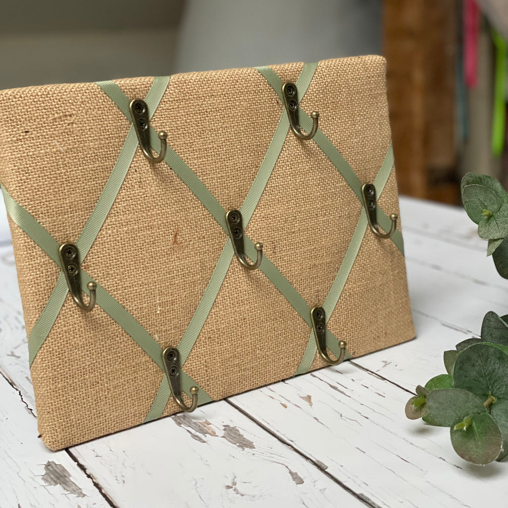 hessian key holder key hanger