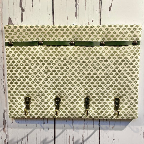 Hook & Hang - Specs and Sunnies Key Holder / Fermoie Green Marden / Moss Green Ribbon