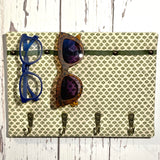 Hook & Hang - Specs and Sunnies Key Holder / Fermoie Green Marden / Moss Green Ribbon