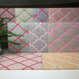 Fermoie Rose Pink Rabanna Ribbon Memo Board / Ivory Ribbon
