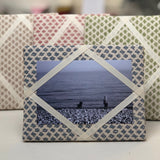 Freestanding Photo Frame - Fermoie Marden Blue / Ivory