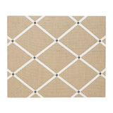 Hessian / Ivory Ribbon Memo Board