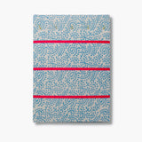 Hook & Hang Jewellery Board - Turquoise Leaf Print / Bright Pink Ribbon