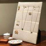 Hook & Hang Jewellery Board - Soft Grey / Ivory